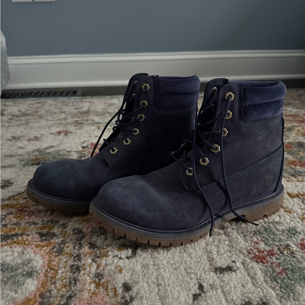 Navy Blue Timberland Boots